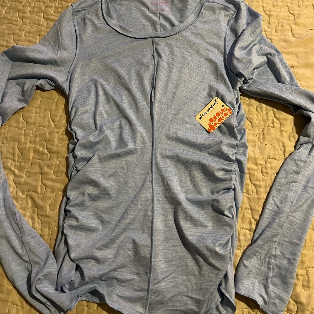 FP Movement by Free People Sky Blue Long Sleeve Tee